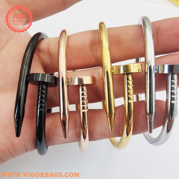 Nail bracelet for women trendy 18K Bangle & Gold Plated Bangle Bracelet for wome - Picture 9 of 12